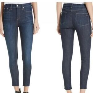 Rag & Bone Women's 10 Inch Ankle Skinny Jeans Size 26 Raw Hem In Mad River